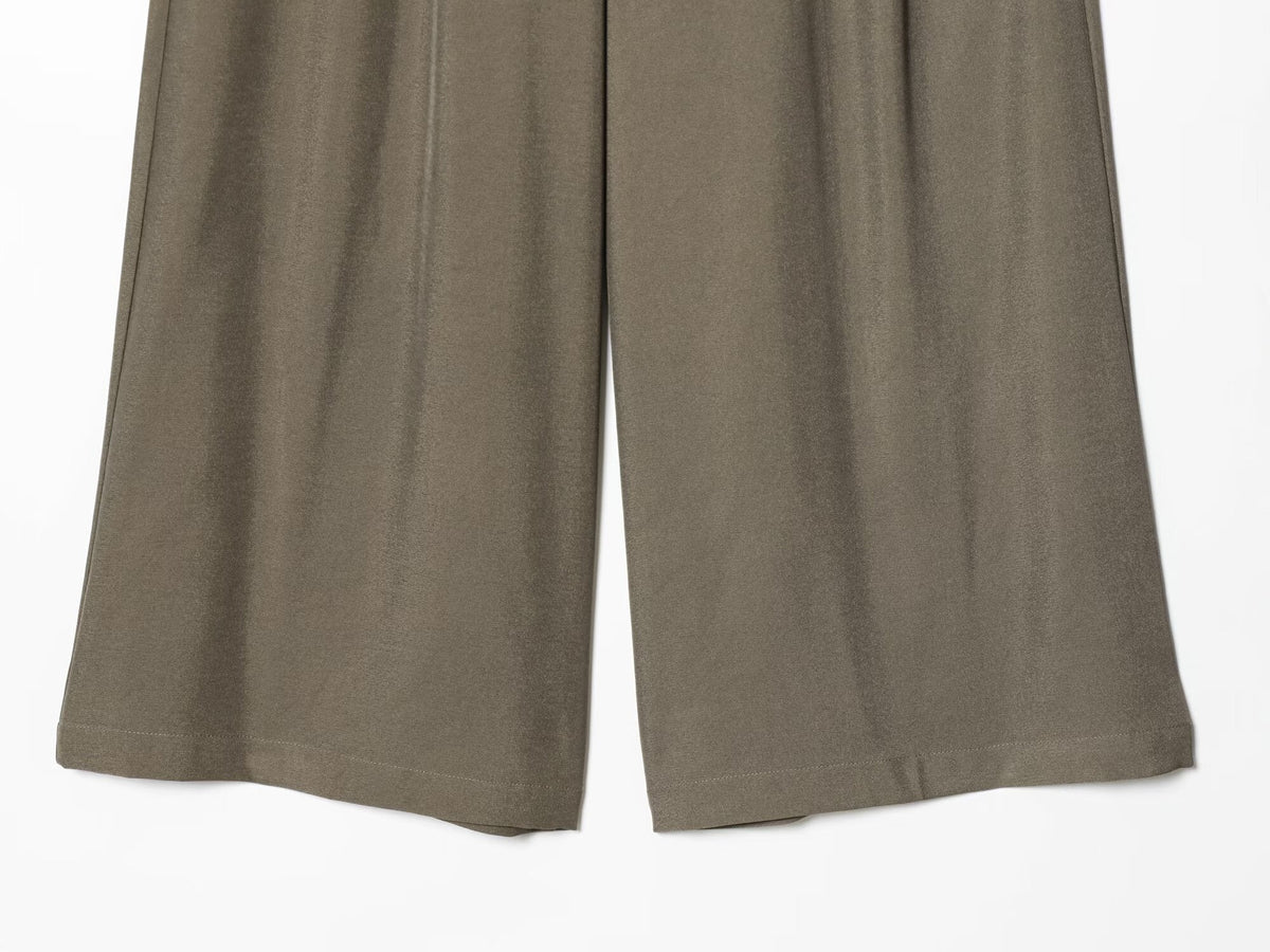 Women's loose pleated casual wide leg pants
