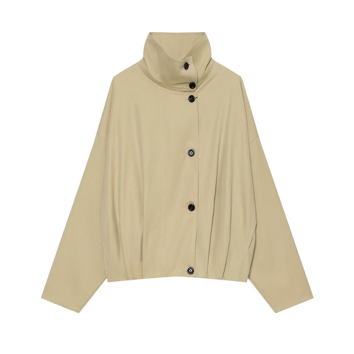 Women's loose standing collar pilot jacket Coat